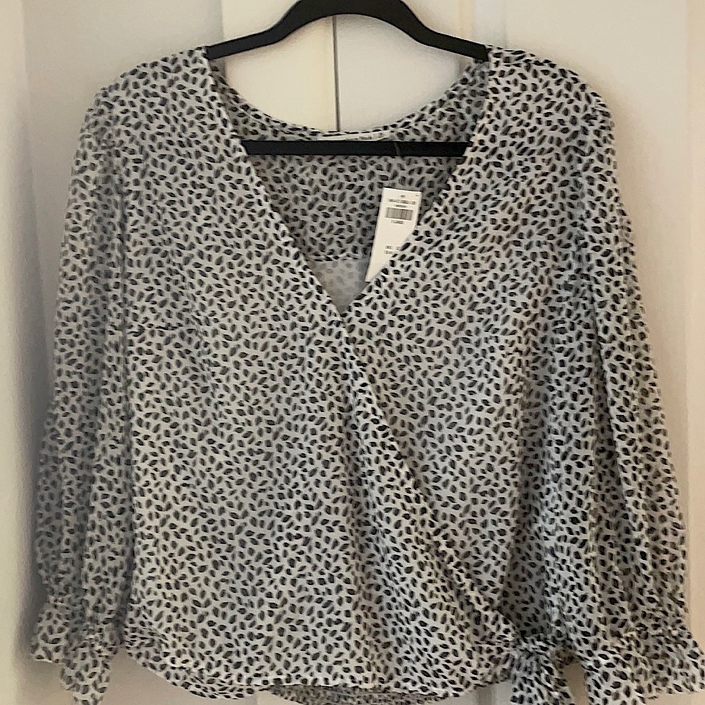 A & F beautiful wrap blouse